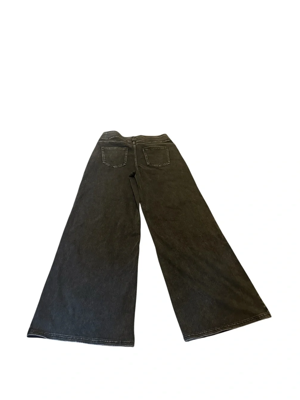 Halara Wide Leg Black Women's Jeans with Elastic Waist - Picture 5 of 8